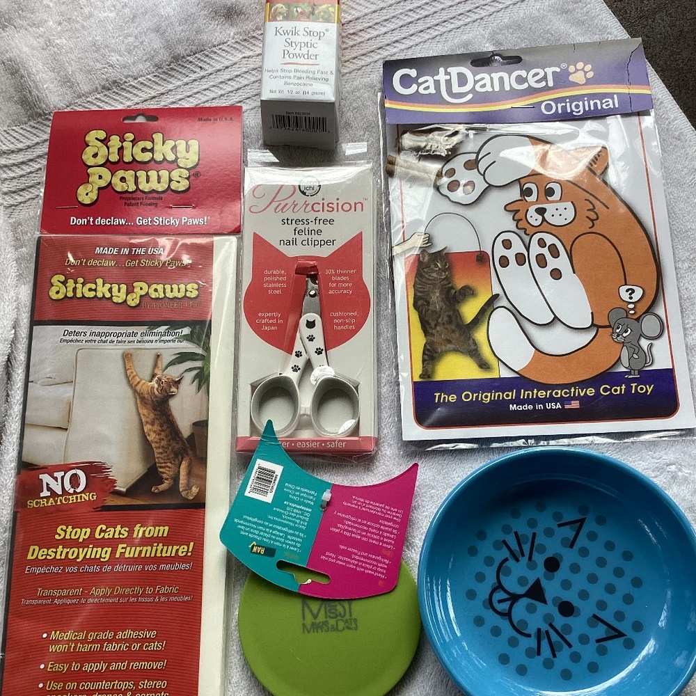 Cat Feeding, Grooming, Play Bundle